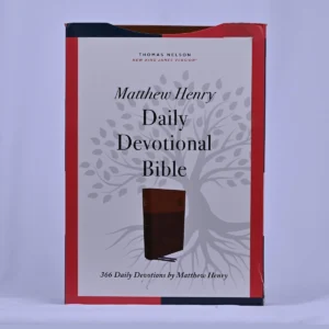 NKJV Matthew Henry Daily Devotional Bible, Leathersoft, Brown, Red Letter, Comfort Print