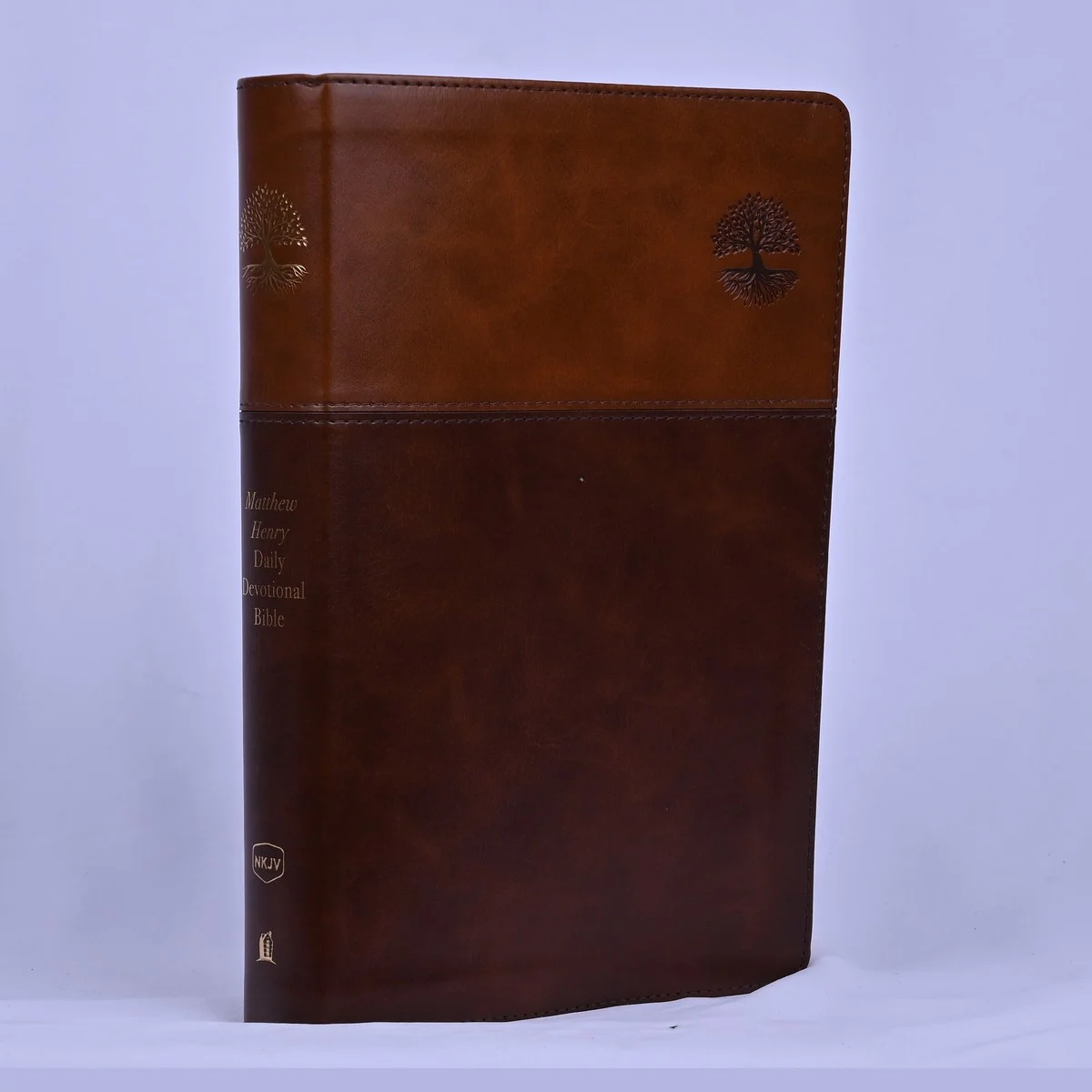 NKJV Matthew Henry Daily Devotional Bible, Leathersoft, Brown, Red Letter, Comfort Print