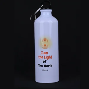 Bible Verse Sipper Bottle 750 ml – John 8:12 & Ps 139:14