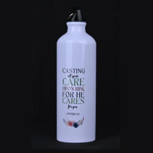 Bible Verse Sipper Bottle 750 ml – 1 Pet 5:7 & Isa 49:16
