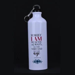 Bible Verse Sipper Bottle 750 ml – Matt 28:20 & Deut 33:27