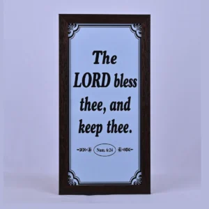 Bible Verse Wall Frame 6x12 – The Lord Bless the, and… Num 6:24
